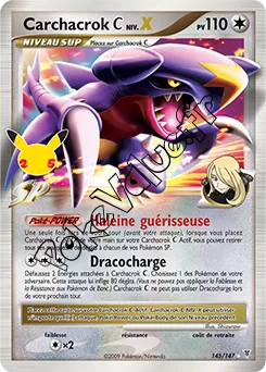 Carte Pokémon Carchacrok [C] LV.X  n°SV 145 de la série Célébrations