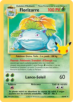 Carte Pokémon Florizarre  n°BS 15 de la série Célébrations
