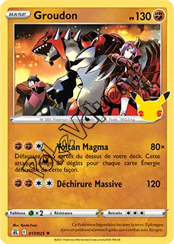 Carte Pokémon Groudon n°017 de la série Célébrations