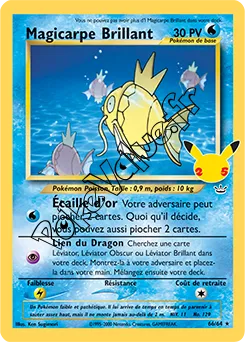 Carte Pokémon Magicarpe Brillant  n°NR 66 de la série Célébrations