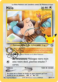Carte Pokémon Mélo  n°NG 20 de la série Célébrations