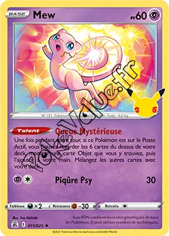 Carte Pokémon Mew  n°011 de la série Célébrations