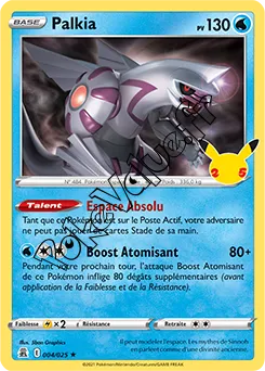 Carte Pokémon Palkia n°004 de la série Célébrations