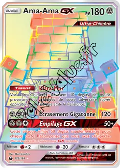 Carte Pokémon Ama-Ama GX n°176 de la série Tempête Céleste