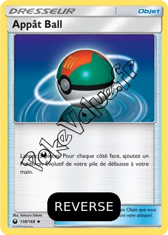 Carte Pokémon Appât Ball Reverse n°138 de la série Tempête Céleste