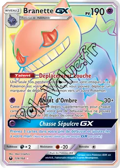 Carte Pokémon Branette GX n°174 de la série Tempête Céleste