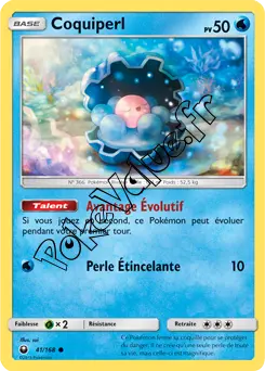 Carte Pokémon Coquiperl n°41 de la série Tempête Céleste