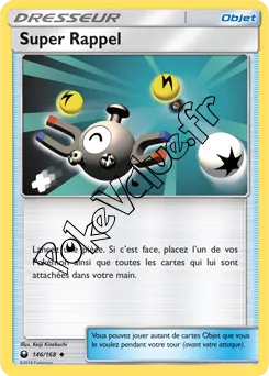 Carte Pokémon Super Rappel n°146 de la série Tempête Céleste