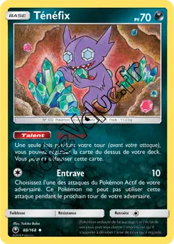 Carte Pokémon Ténéfix n°88 de la série Tempête Céleste