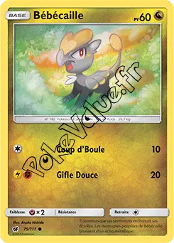 Carte Pokémon Bébécaille n°75 de la série Invasion Carmin