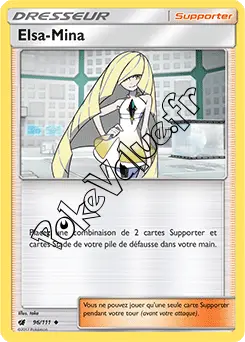 Carte Pokémon Elsa Mina n°96 de la série Invasion Carmin