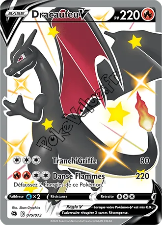 Carte Pokémon Dracaufeu V n°79 de la série La Voie du Maître