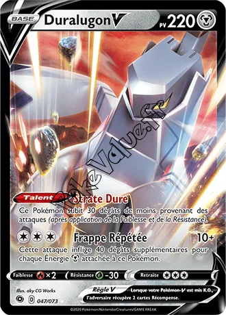 Carte Pokémon Duralugon V n°47 de la série La Voie du Maître