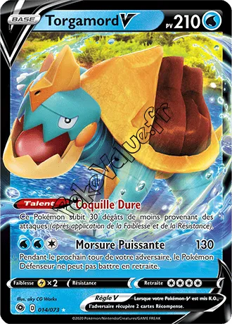 Carte Pokémon Torgamord V n°14 de la série La Voie du Maître