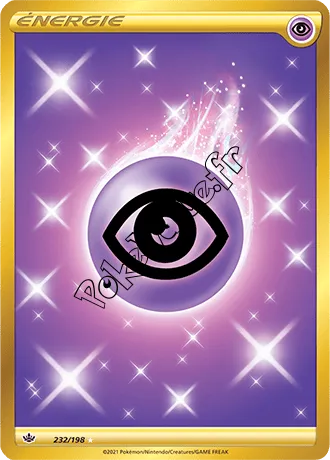 Carte Pokémon Énergie Psy n°232 de la série Règne de Glace
