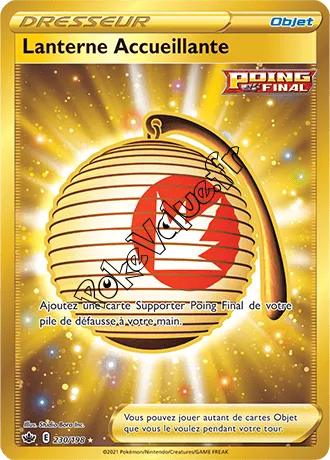 Carte Pokémon Lanterne Accueillante n°230 de la série Règne de Glace