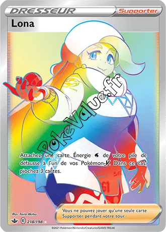Carte Pokémon Lona n°218 de la série Règne de Glace