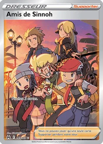 Carte Pokémon Amis de Sinnoh n°149 de la série Zénith Suprême