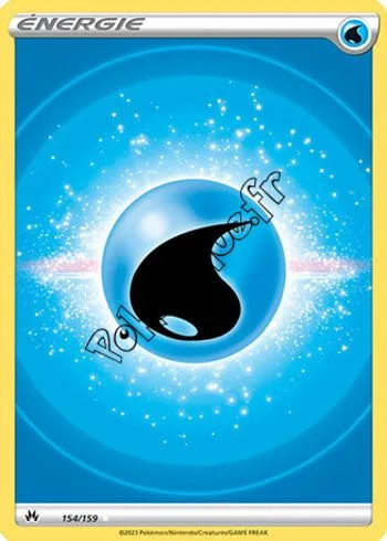Carte Pokémon Énergie Eau n°154 de la série Zénith Suprême