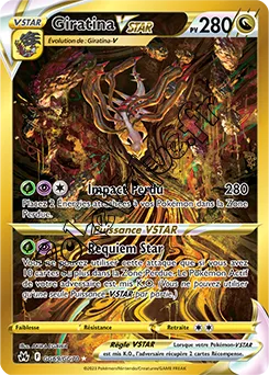 Carte Pokémon Giratina VSTAR  n°GG69 de la série Zénith Suprême