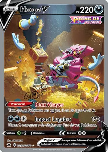 Carte Pokémon Hoopa V  n°GG53 de la série Zénith Suprême