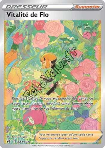 Carte Pokémon Vitalité de Flo n°GG61 de la série Zénith Suprême