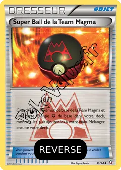 Carte Pokémon Super Ball de la Team Magma Reverse n°31 de la série Double Danger
