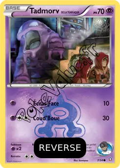 Carte Pokémon Team Aqua's Grimer  Reverse n°7 de la série Double Danger