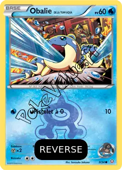 Carte Pokémon Team Aqua's Spheal  Reverse n°3 de la série Double Danger