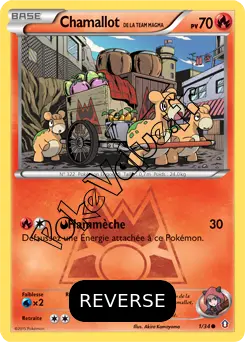 Carte Pokémon Team Magma's Numel  Reverse n°1 de la série Double Danger