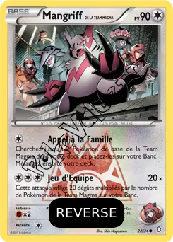 Carte Pokémon Team Magma's Zangoose Reverse n°22 de la série Double Danger Carte Pokémon Team Magma's Zangoose Reverse n°22 de la série Double Danger