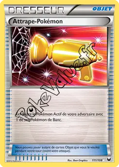 Carte Pokémon Attrape Pokémon n°111 de la série Explorateurs Obscurs