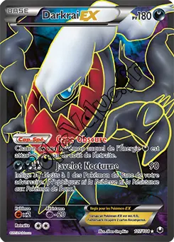Carte Pokémon Darkrai EX  n°107 de la série Explorateurs Obscurs
