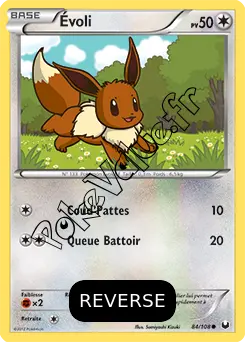 Carte Pokémon Évoli Reverse n°84 de la série Explorateurs Obscurs