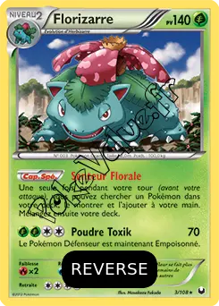 Carte Pokémon Florizarre Reverse n°3 de la série Explorateurs Obscurs
