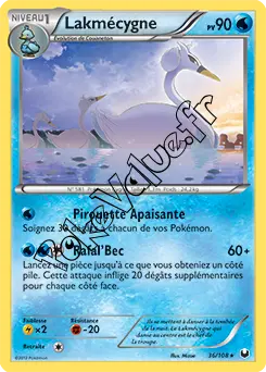 Carte Pokémon Lakmécygne n°36 de la série Explorateurs Obscurs