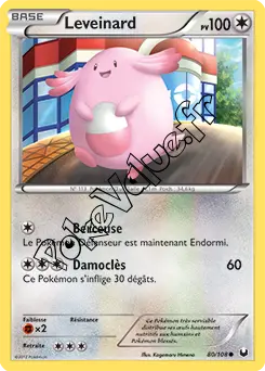 Carte Pokémon Leveinard n°80 de la série Explorateurs Obscurs