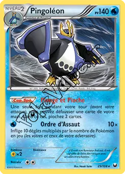 Carte Pokémon Pingoléon n°29 de la série Explorateurs Obscurs