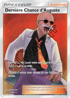 Carte Pokémon Dernière Chance d’Auguste n°69 de la série Majesté des Dragons