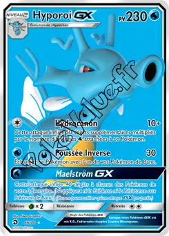 Carte Pokémon Hyporoi GX n°66 de la série Majesté des Dragons