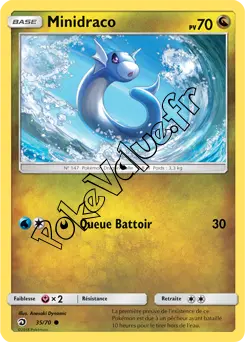 Carte Pokémon Minidraco n°35 de la série Majesté des Dragons