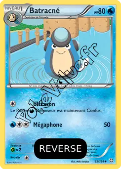 Carte Pokémon Batracné Reverse n°35 de la série Dragons Exaltés