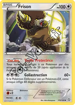 Carte Pokémon Frison n°110 de la série Dragons Exaltés