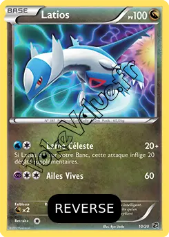Carte Pokémon Latios  Reverse n°10 de la série Coffre des Dragons