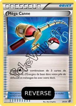 Carte Pokémon Méga Canne Reverse n°20 de la série Coffre des Dragons