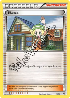 Carte Pokémon Bianca n°90 de la série Pouvoirs Émergents