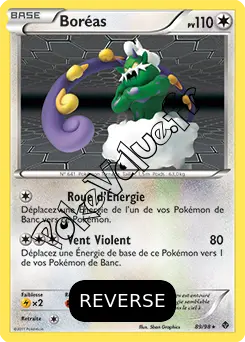 Carte Pokémon Boréas Reverse n°89 de la série Pouvoirs Émergents