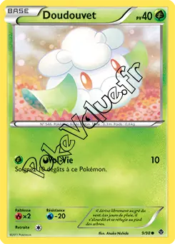 Carte Pokémon Doudouvet  n°9 de la série Pouvoirs Émergents