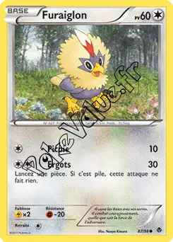 Carte Pokémon Furaiglon n°87 de la série Pouvoirs Émergents