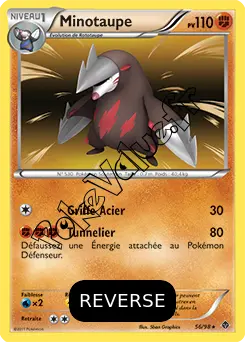 Carte Pokémon Minotaupe Reverse n°56 de la série Pouvoirs Émergents